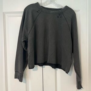 Aerie Cropped Crewneck Sweatshirt
